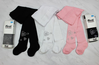 Колготи всесезонні зі стразами (від 84см до 94см зростання)