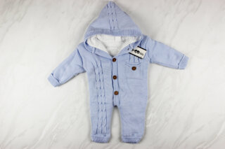 Комбінезон дитячий вязаний+всередині махра від 1 до 9 міс