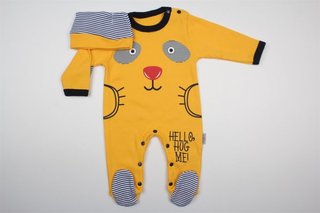 Комбінезон дитячий+ шапочка від 0 до 9 міс