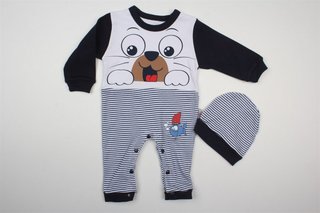 Комбінезон дитячий+ шапочка від 0 до 9 міс