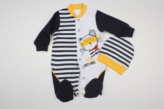 Комбінезон дитячий+ шапочка від 0 до 6 міс