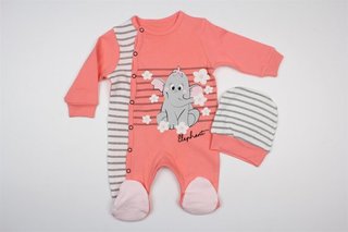 Комбінезон дитячий+ шапочка від 0 до 6 міс