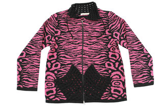 Вязана кофта на дівчаток (7-9 років)