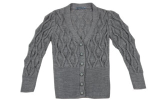 Ошатна вязана кофта для дівчинки (8-9 років)