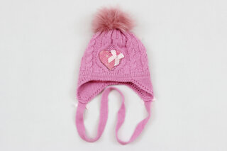 Зимова вязана шапочка для дівчинки (35-40р)