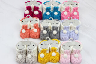 Пінетки вязані Туреччина 0-6 міс