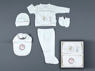 5-ти предметный набор для новорожденного Турция