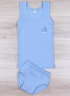 Комплект детский трусы + майка (от 104см до 122см рост)