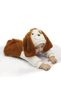 Комбінезон ясельний Собачка гірчичний  , махра