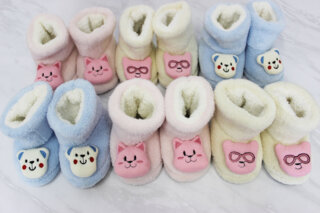 Пинетки махровые антискользящие Турция  1-3 лет