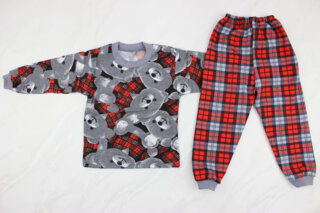 Пижама детская с начесом (от 98см до 128см рост)