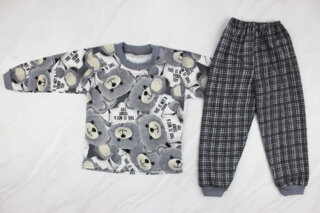 Пижама детская с начесом (от 86см до 128см рост)