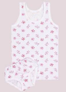 Комплект для девочек майка + трусы (от 116см до 122см рост)