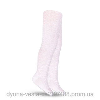 Колготи дитячі, білі, всесезонні ажурні (від 68см до 158см ріст)