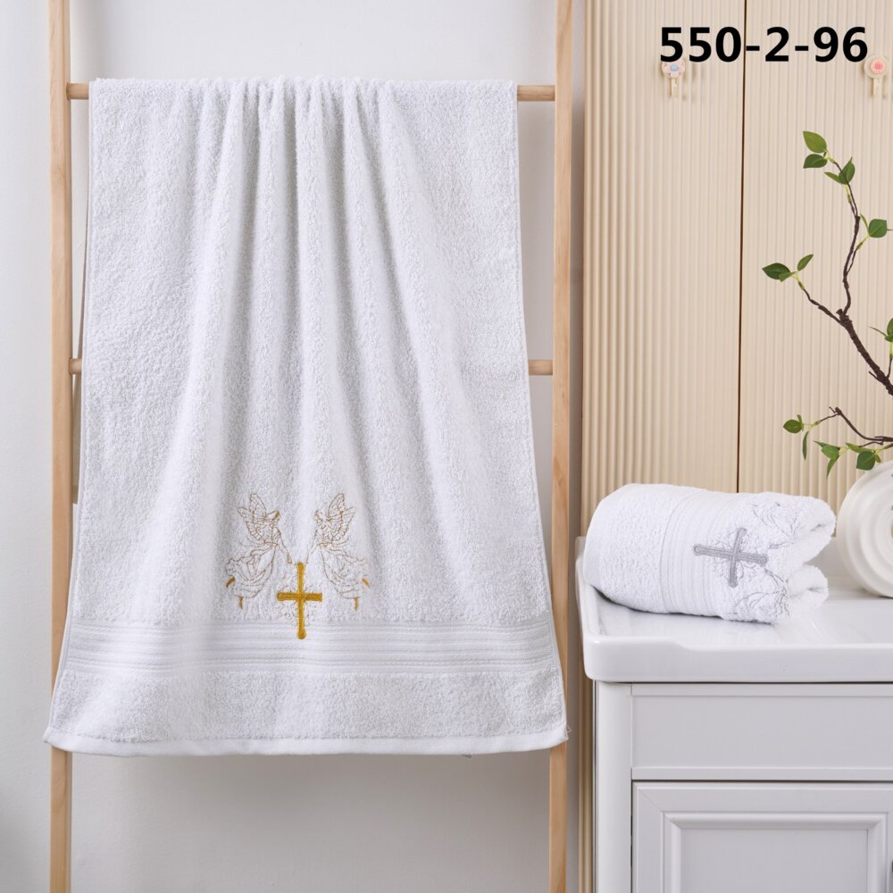 Крыжма-полотенце для крещения, махра 100% хлопок, Турция, 70×140 см