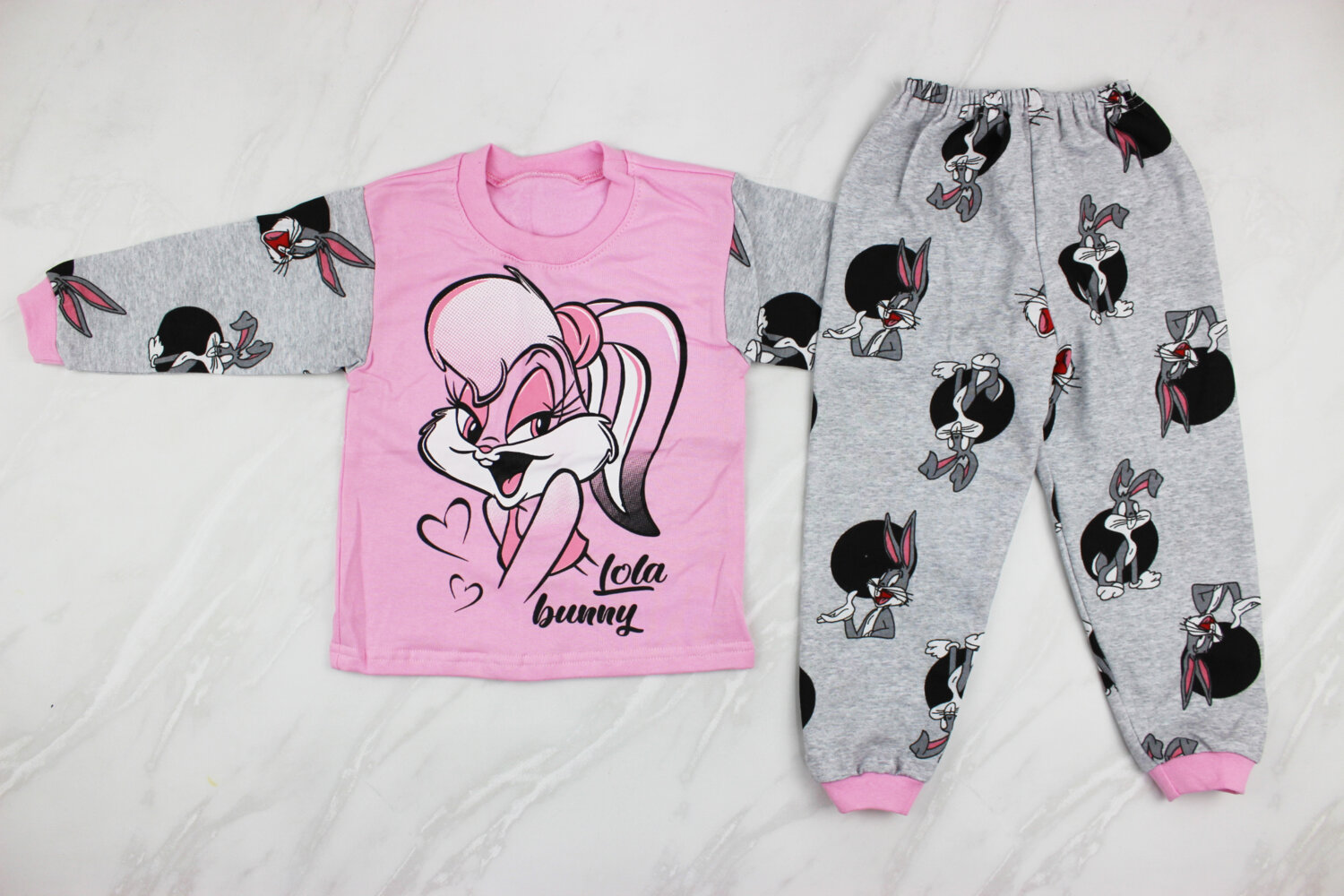 Пижама детская с начесом (от 98см до 128см рост)