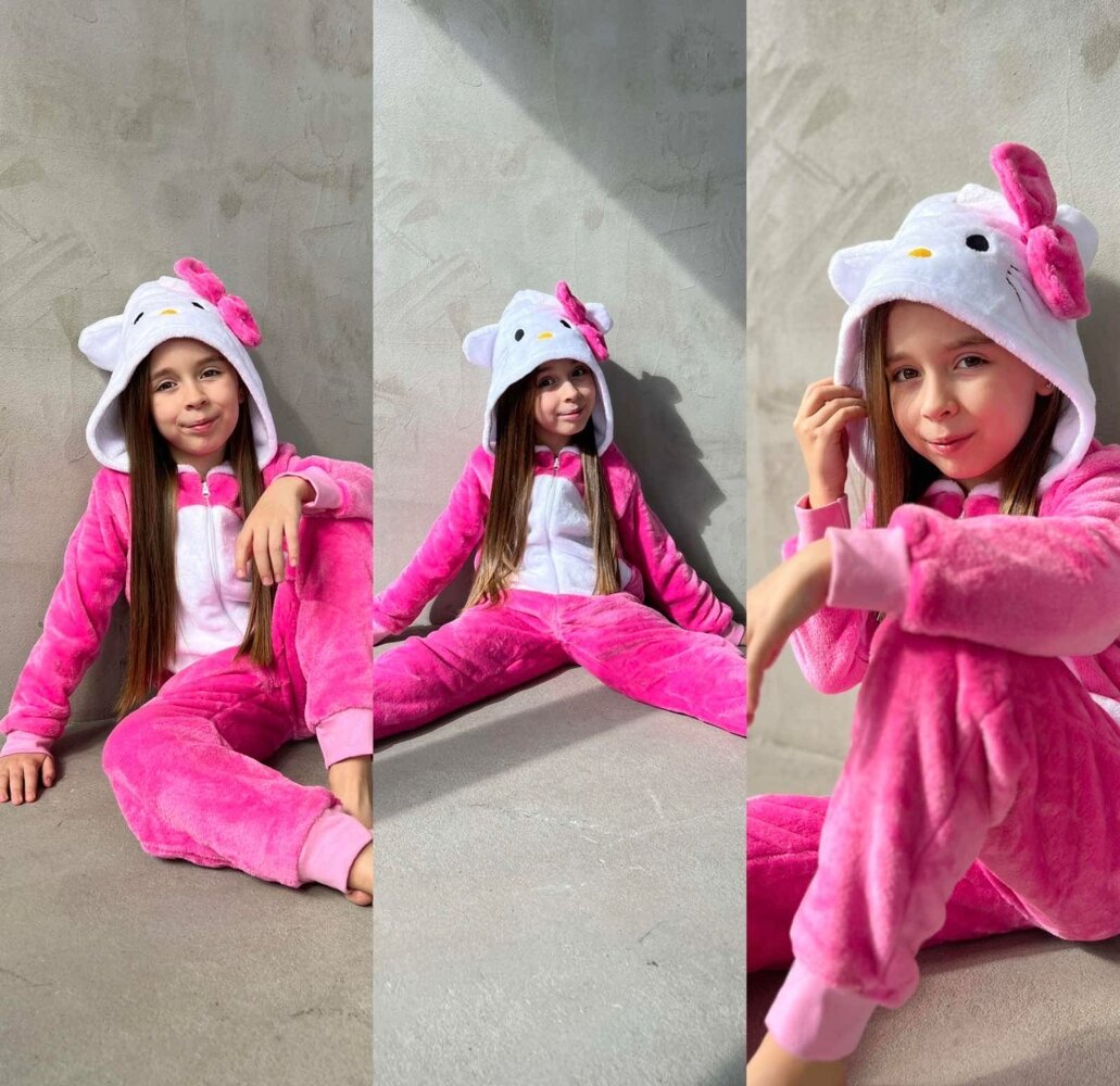 Кигуруми детский Хелоу Китти (от 90см до 100см рост)