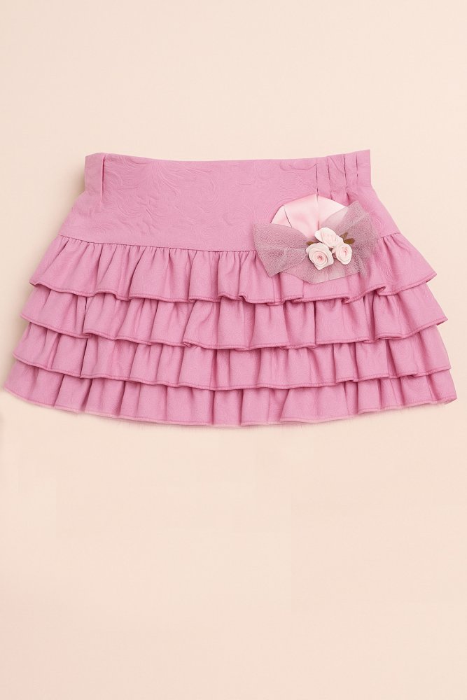 Спідниця для дівчинки бузково-рожева (1-2 років)